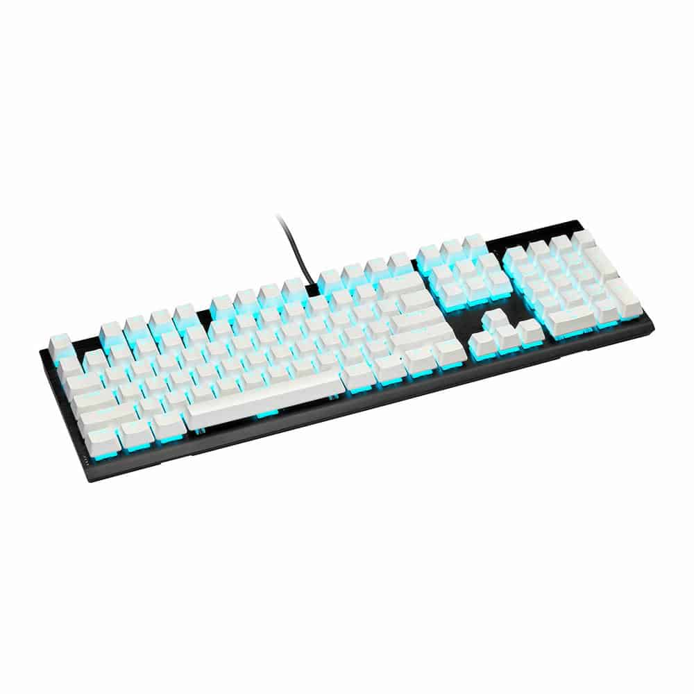 Corsair PBT Double-Shot Pro Arctic White UK Keycap Mod Kit